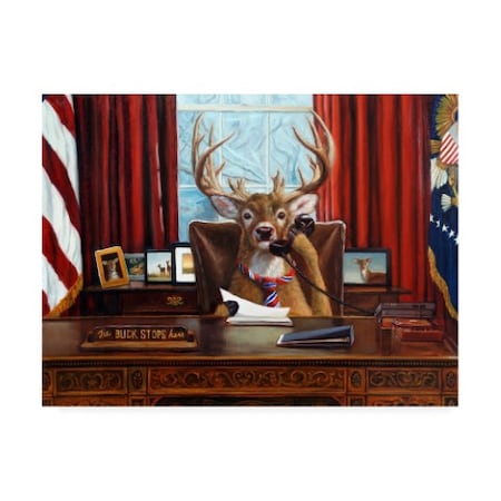 Lucia Heffernan 'The Buck Stops Here' Canvas Art,35x47